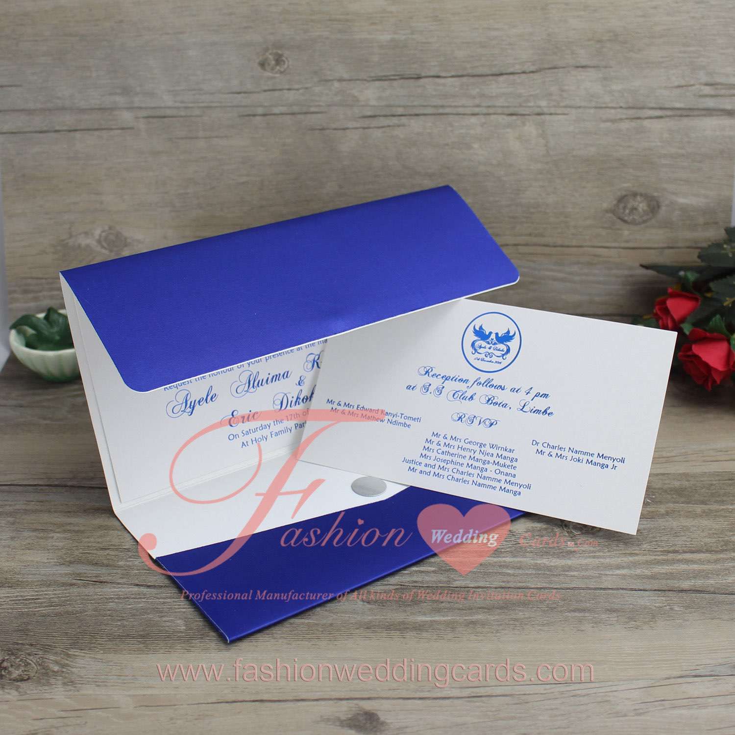 DIY Luxury Fabric Wedding Invitations Pocket
